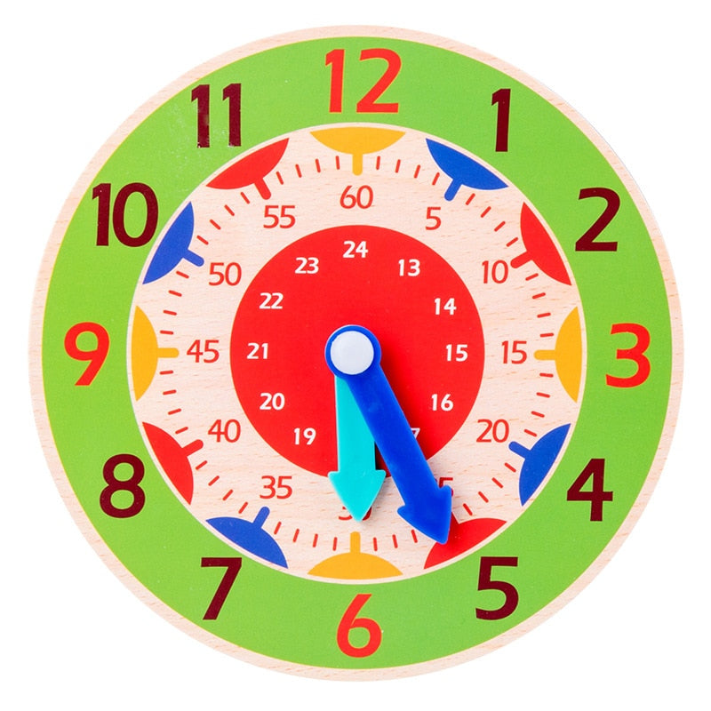 Quebra Cabeça Relógio Aprendendo As Horas Infantil 16 Peças