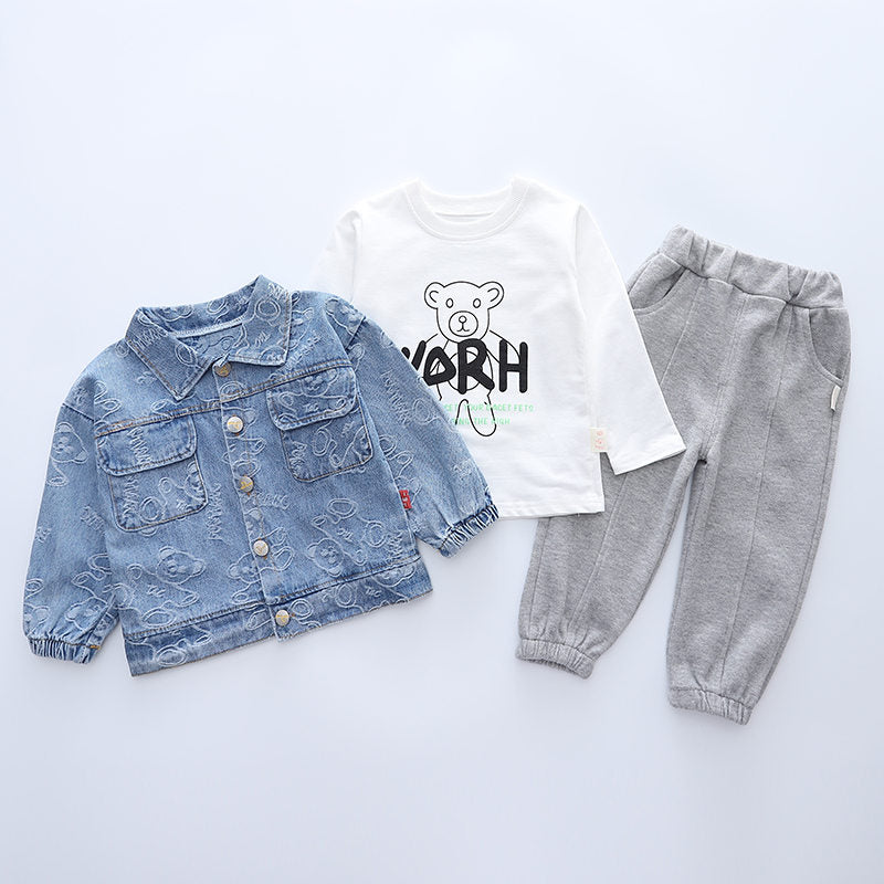 Conjunto Jeans 3 Peças