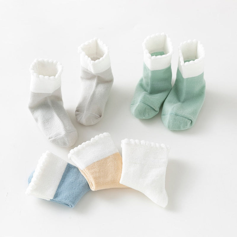 Kit 5 pares de Meia Baby Colors