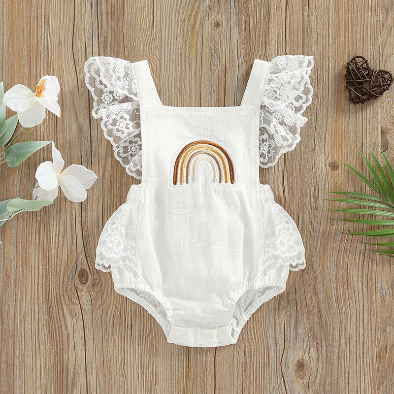 Romper Baby Summer Arco-Íris