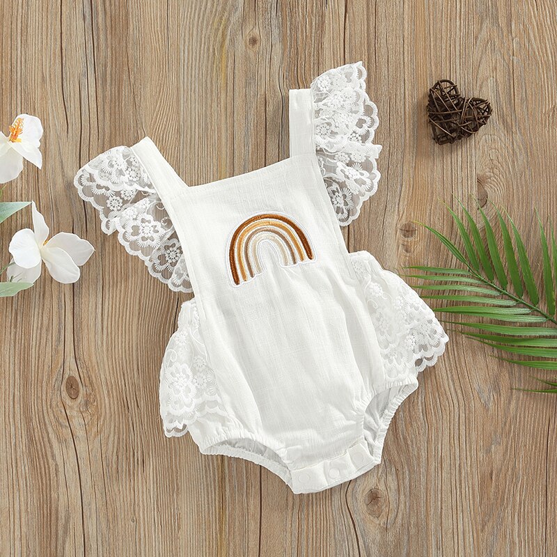 Romper Baby Summer Arco-Íris