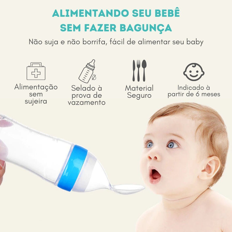 Mamadeira Colher Dosadora de Papinha para Bebês