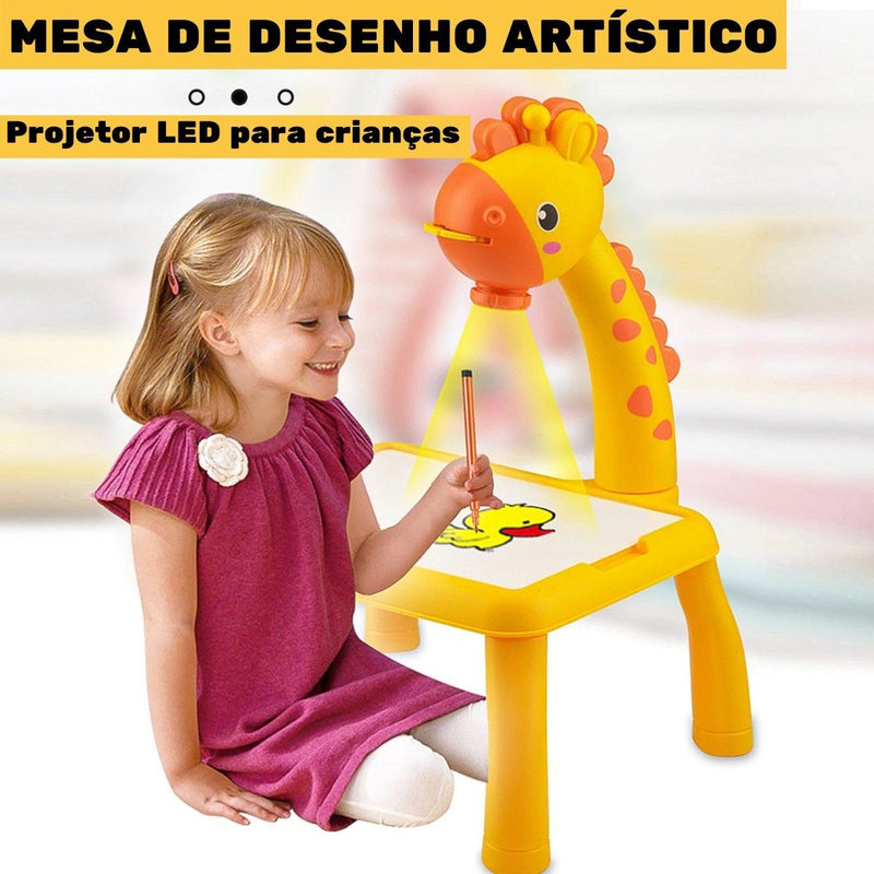 Mesa de Desenho Artístico  Projetor Led para Crianças